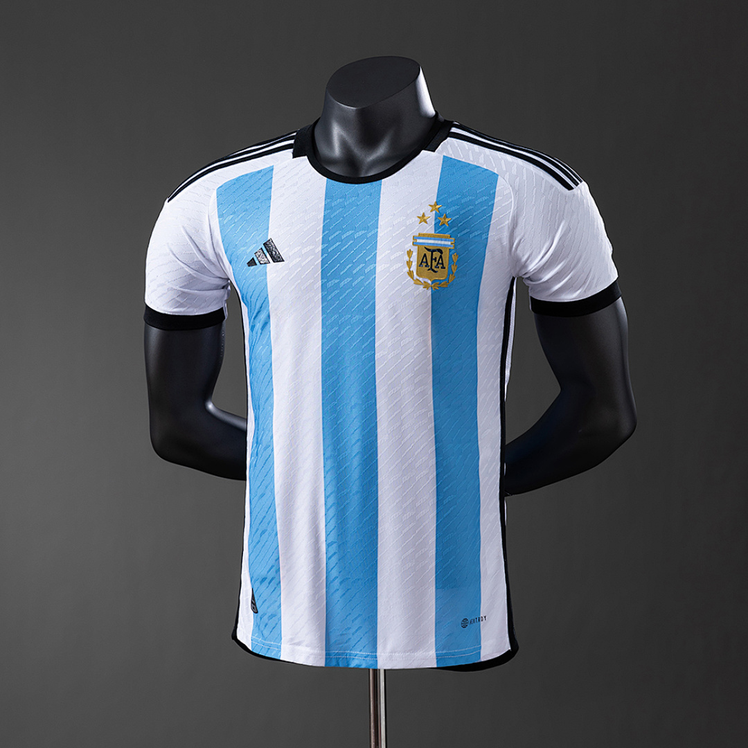 Argentina 2022 Titular Versão jogador Camisa S-4XL, foto 1