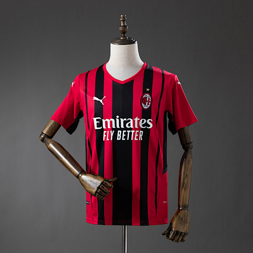 AC Milan 21/22 Titular Retrô Camisa S-XXL