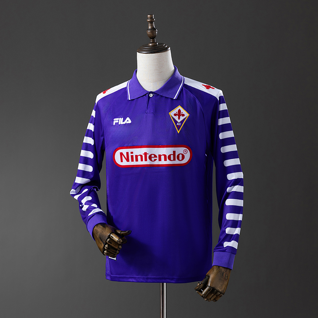 Retrô Manga longa Fiorentina 1998 Titular S-XXL, foto 1