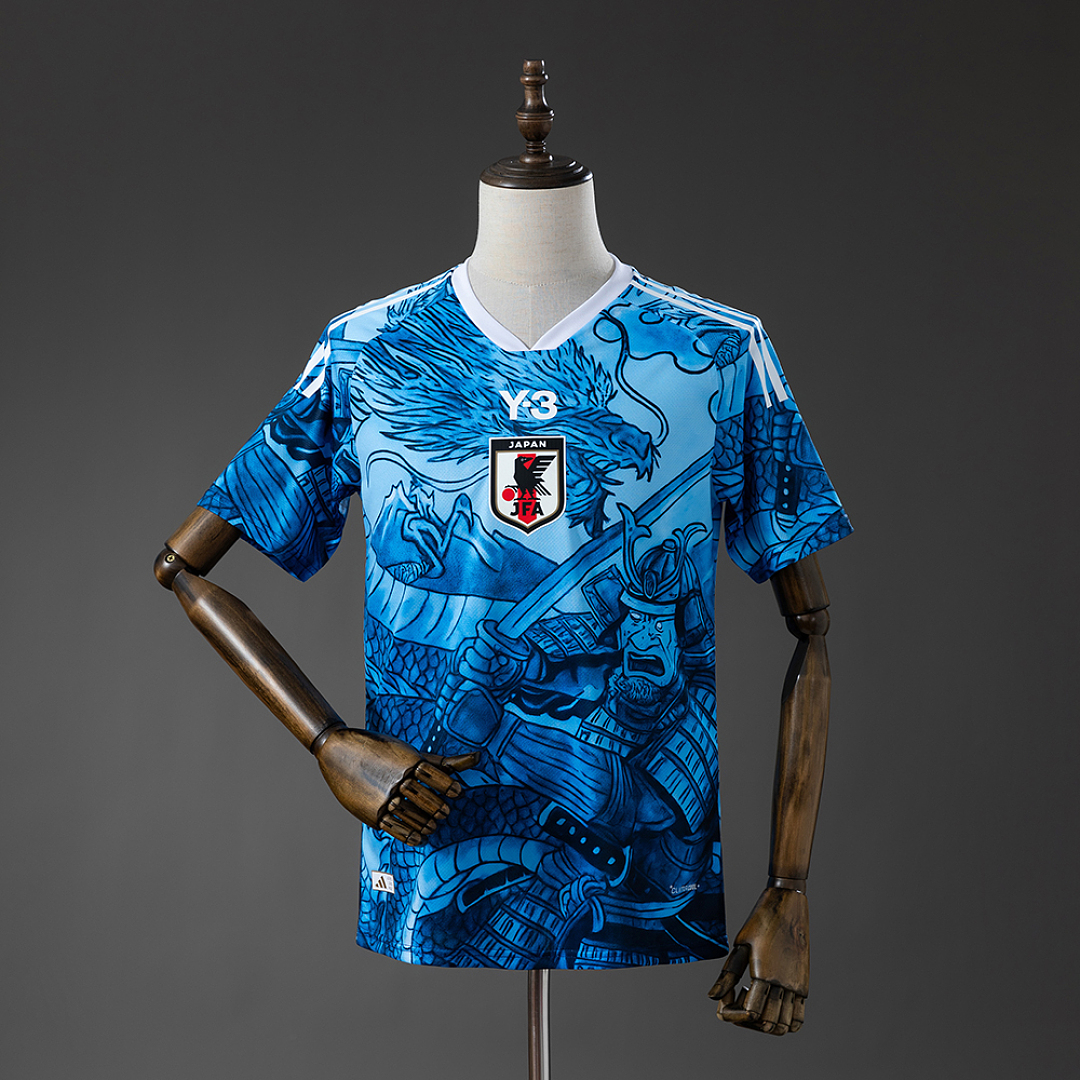 Japan Y-3 Samurai Blue Camisa S-4XL, foto 1