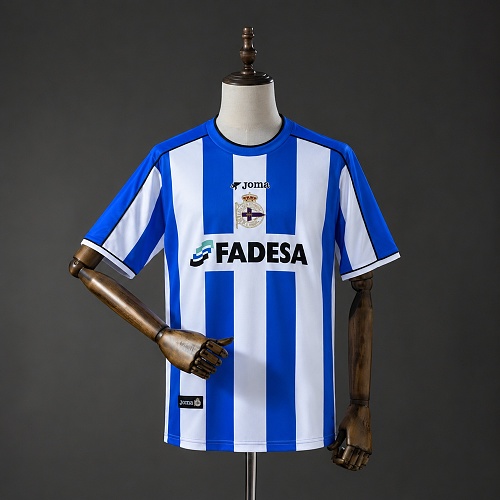 Retrô Deportivo de La Coruña 02/03 Titular Camisa S-XXL