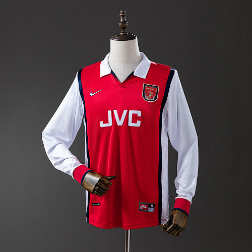 Retrô Manga longa Arsenal 98/99 Titular S-XXL