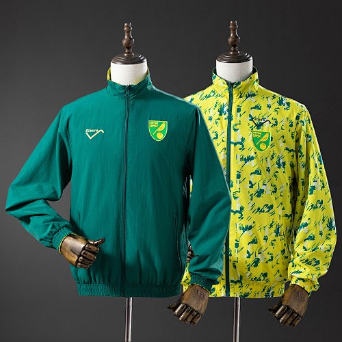 Norwich City Reversible Jacket Windbreaker - Blue & Yellow S-XXL