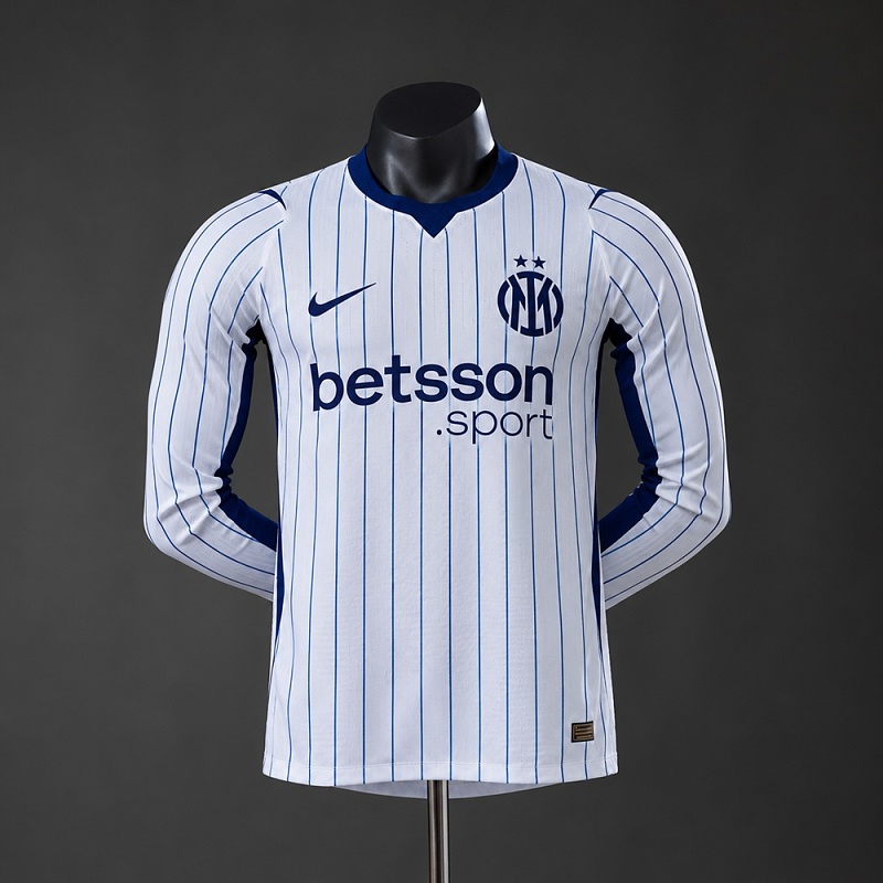 Inter Milan 26/27 Visitante Manga longa Camisa Versão jogador S-XXL