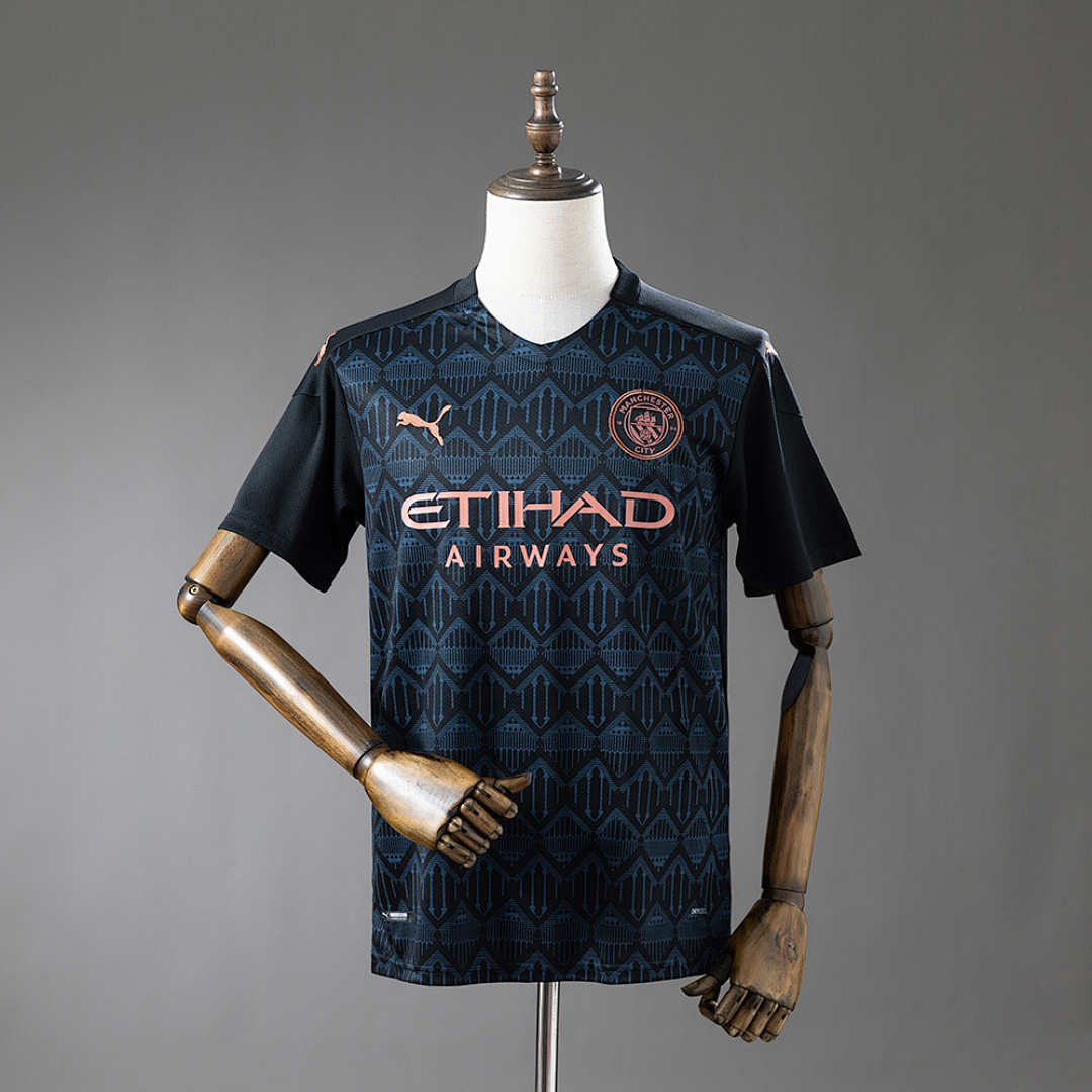 Manchester City 20/21 Visitante Retrô Camisa S-XXL, foto 1