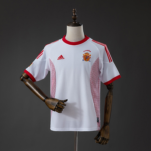 Spain 2002 Visitante Retrô Camisa S-XXL