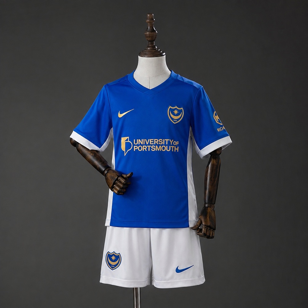 Portsmouth 26/27 Titular Kids Kit Tamanho 16-28, foto 1