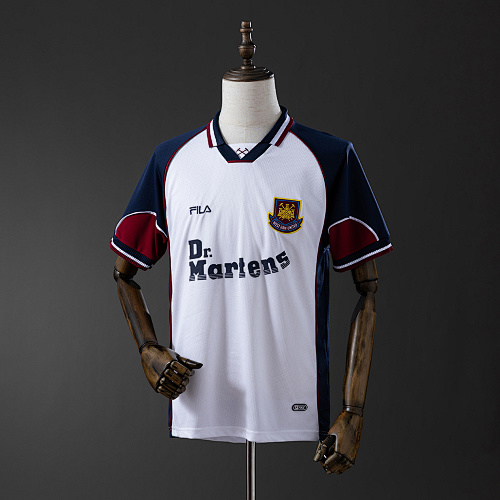 West Ham United 99/01 Visitante Retrô Camisa S-XXL