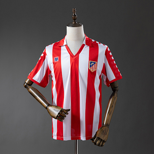 Atletico Madrid 82/83 Titular Retrô Camisa S-XXL
