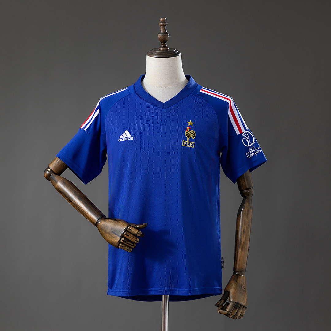 France 2002 Titular Retrô Camisa S-XXL, foto 1