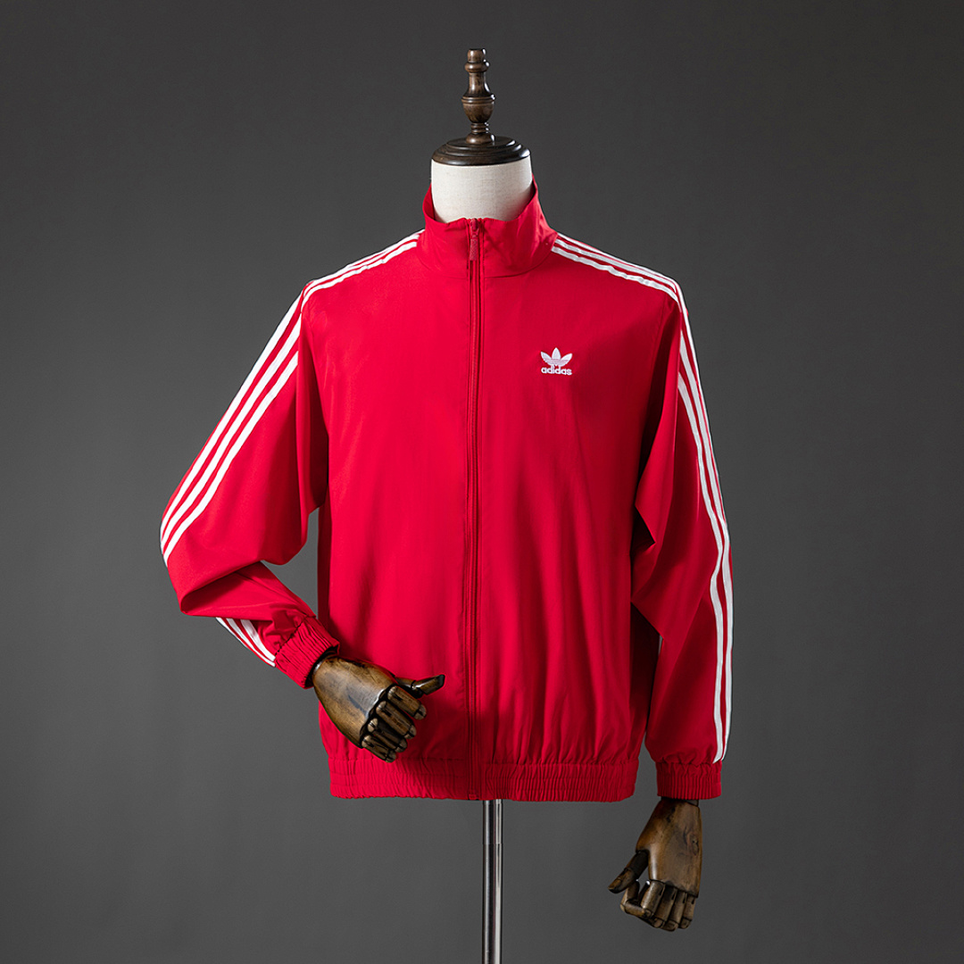 Three stripes red Windbreaker S-XXL, foto 1