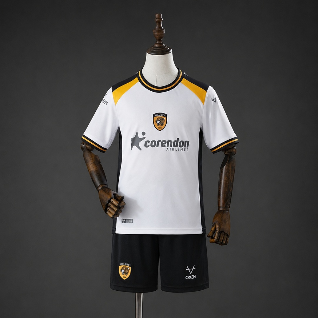 Hull City 26/27 Visitante Kit infantil Tamanho 16-28, foto 1