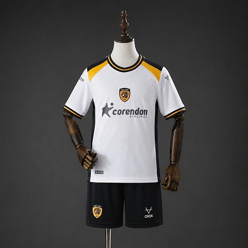 Hull City 26/27 Visitante Kit infantil Tamanho 16-28