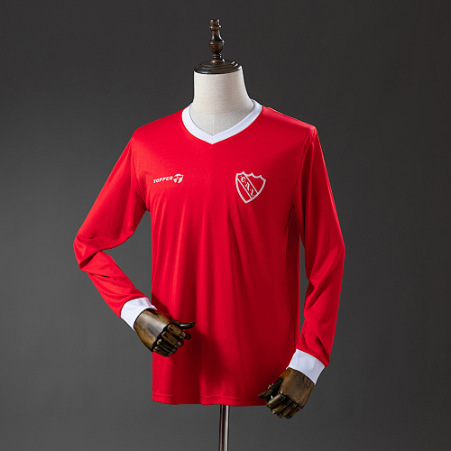 Independiente 82/85 Titular Manga longa Retrô Camisa S-XXL