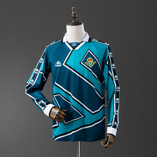 Real Betis 95/97 Visitante Manga longa Retrô Camisa S-XXL