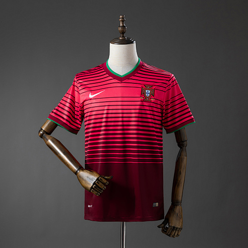 Portugal 2014 Retrô Titular Camisa S-XXL