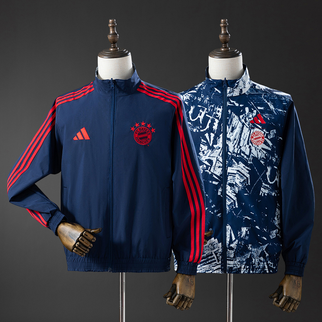 Bayern Munich 25/26 Reversible Jacket Windbreaker - Navy Blue S-3XL, foto 1