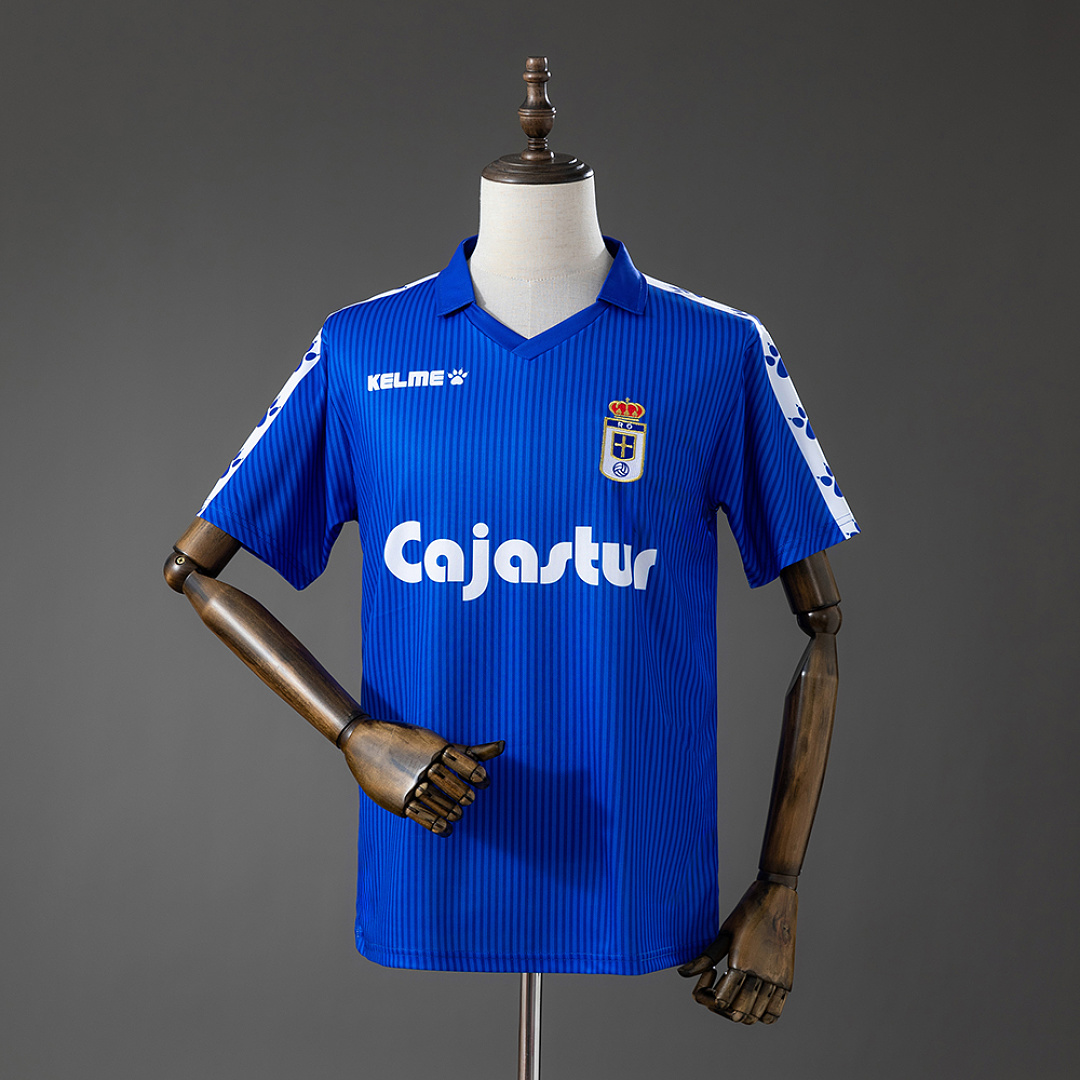 Real Oviedo 92/93 Titular Retrô Camisa S-XXL, foto 1