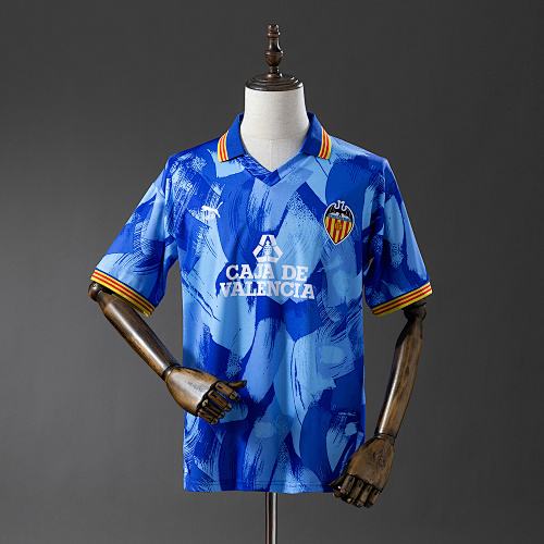 Valencia 90/91 Visitante Retrô Camisa S-XXL