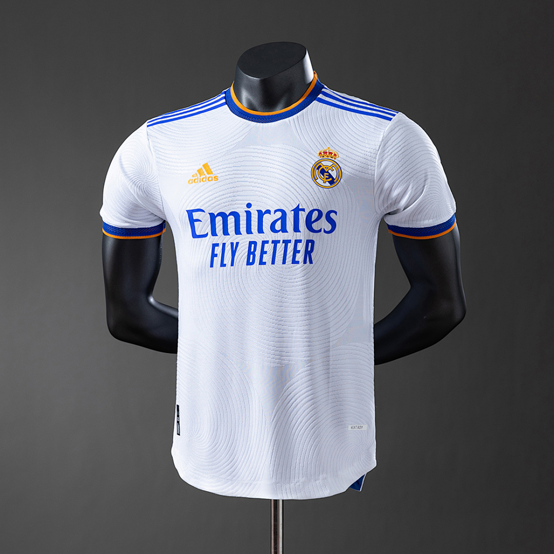 Real Madrid 21/22 Retrô Versão jogador Titular Camisa S-3XL, foto 1