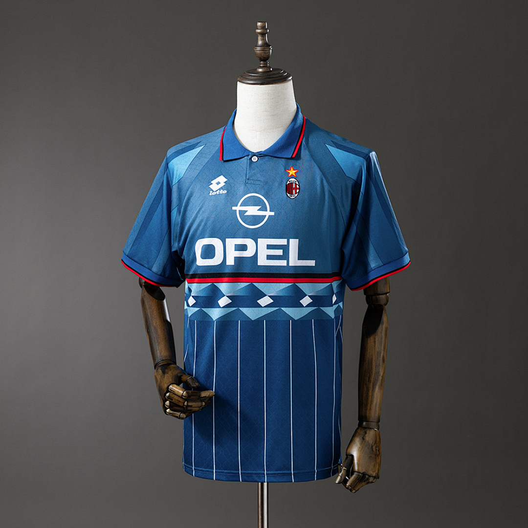 Retrô 95/96 AC Milan Terceira S-XXL, foto 1