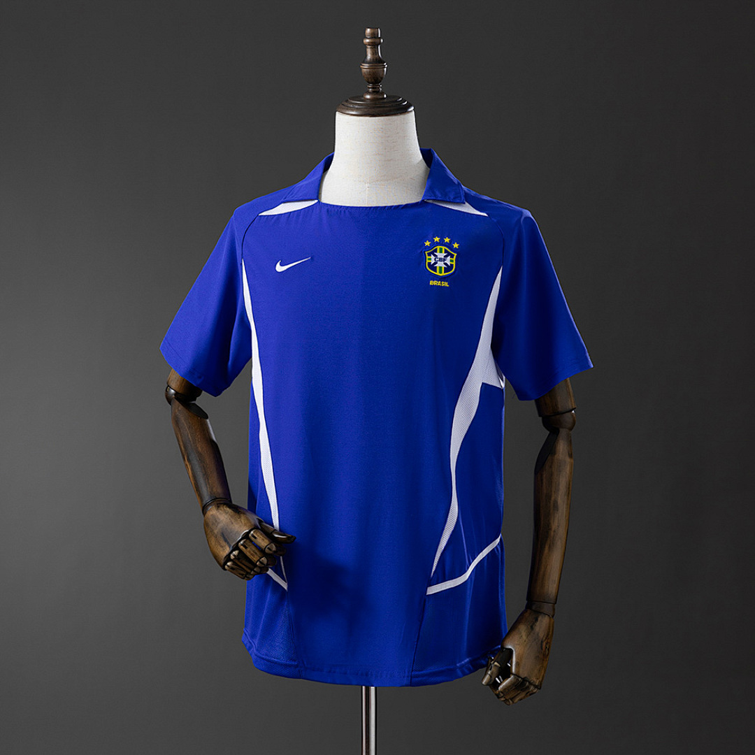 Retrô 2002 Brazil Visitante S-XXL, foto 1