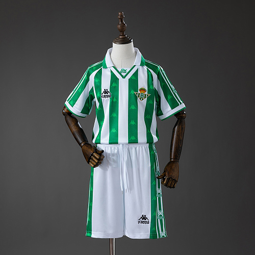 Real Betis 95/97 Titular Retrô Kit infantil Tamanho 16-28