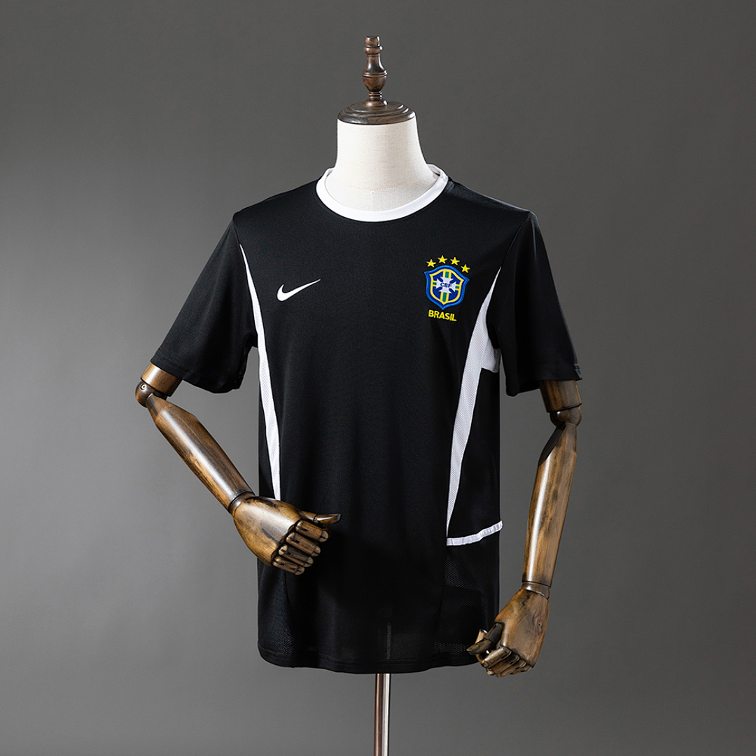 Brazil 2002 Goleiro Black Camisa S-XXL, foto 1