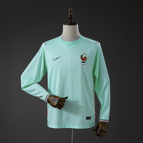 France 2026 Visitante Manga longa Camisa S-4XL