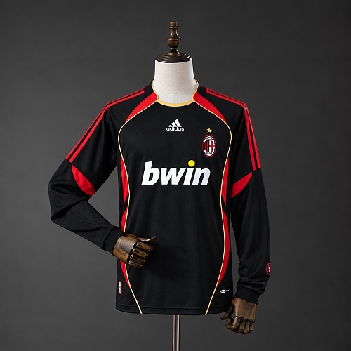 Retrô AC Milan 2006 Terceira Manga longa Camisa S-XXL