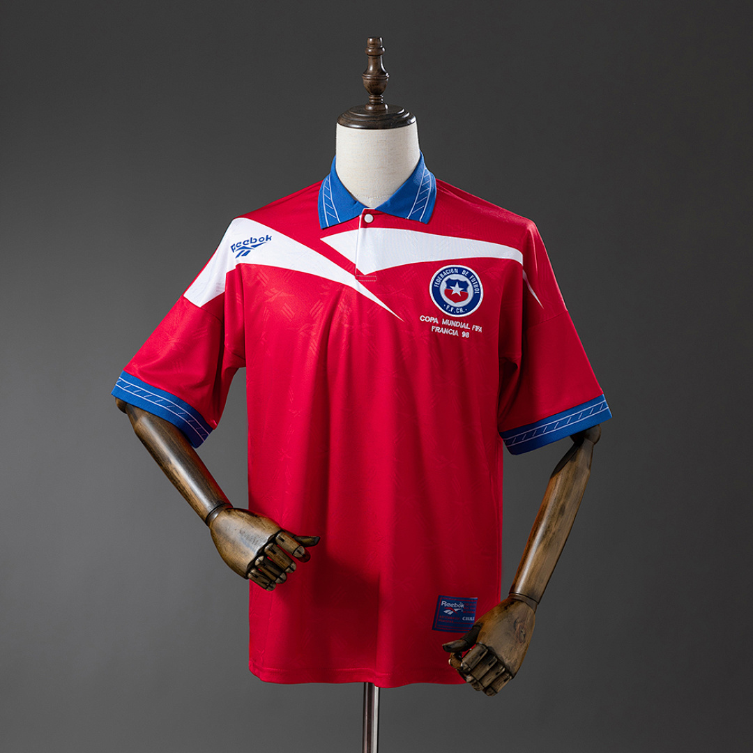 Retrô 1998 Chile Titular S-XXL, foto 1