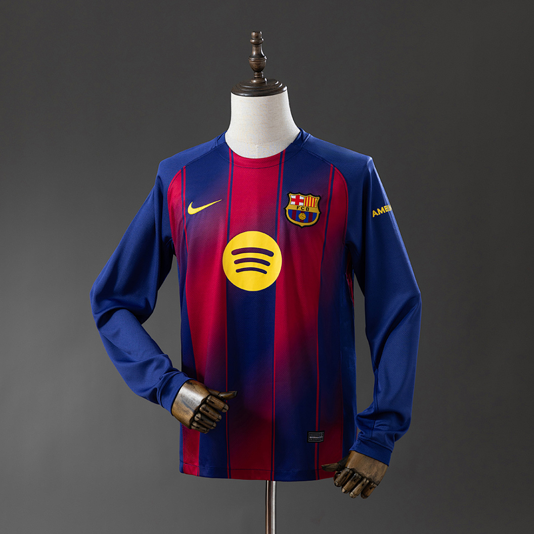 Barcelona 25/26 Titular Manga longa Camisa S-4XL, foto 1