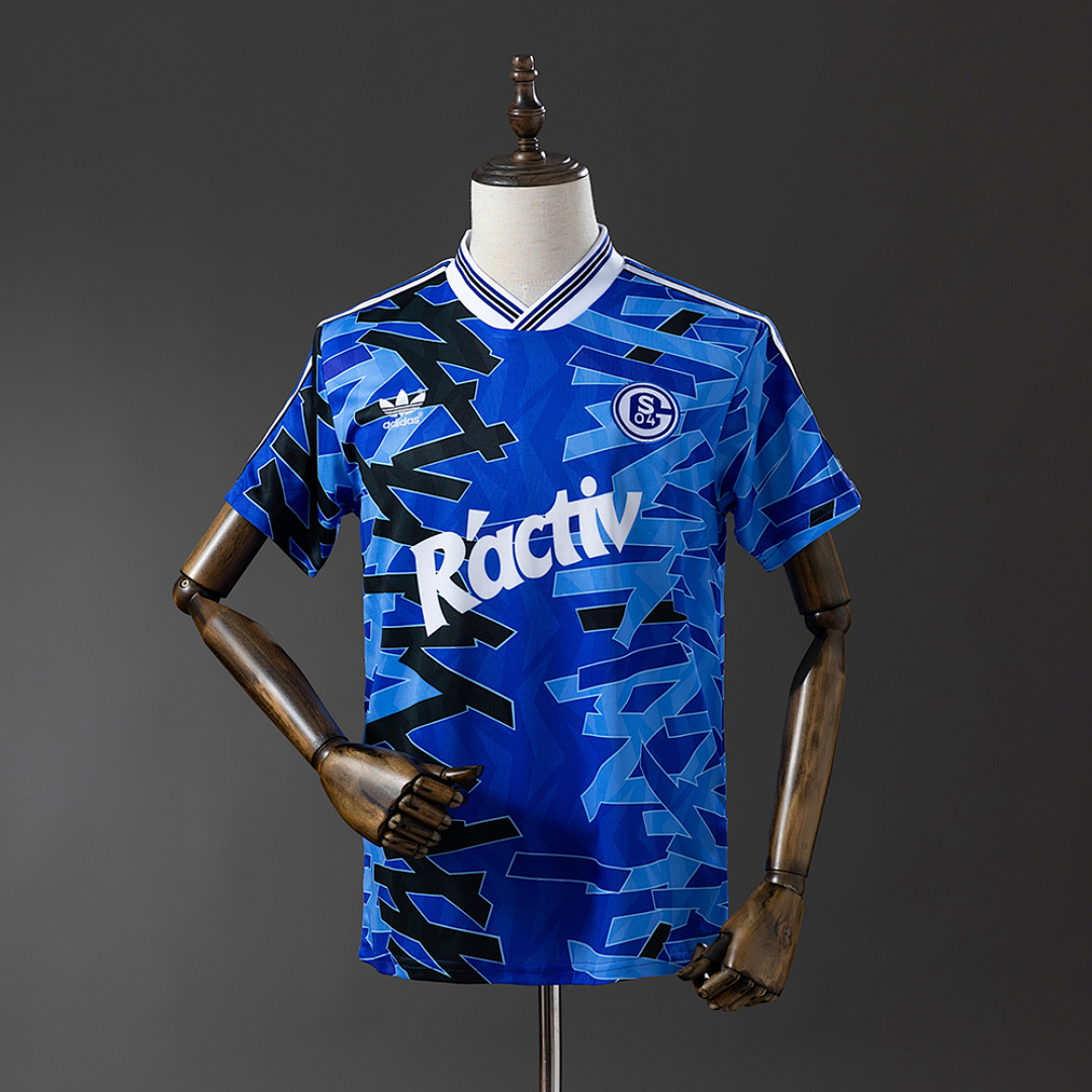 Schalke 04 92/93 Titular Retrô Camisa S-XXL, foto 1