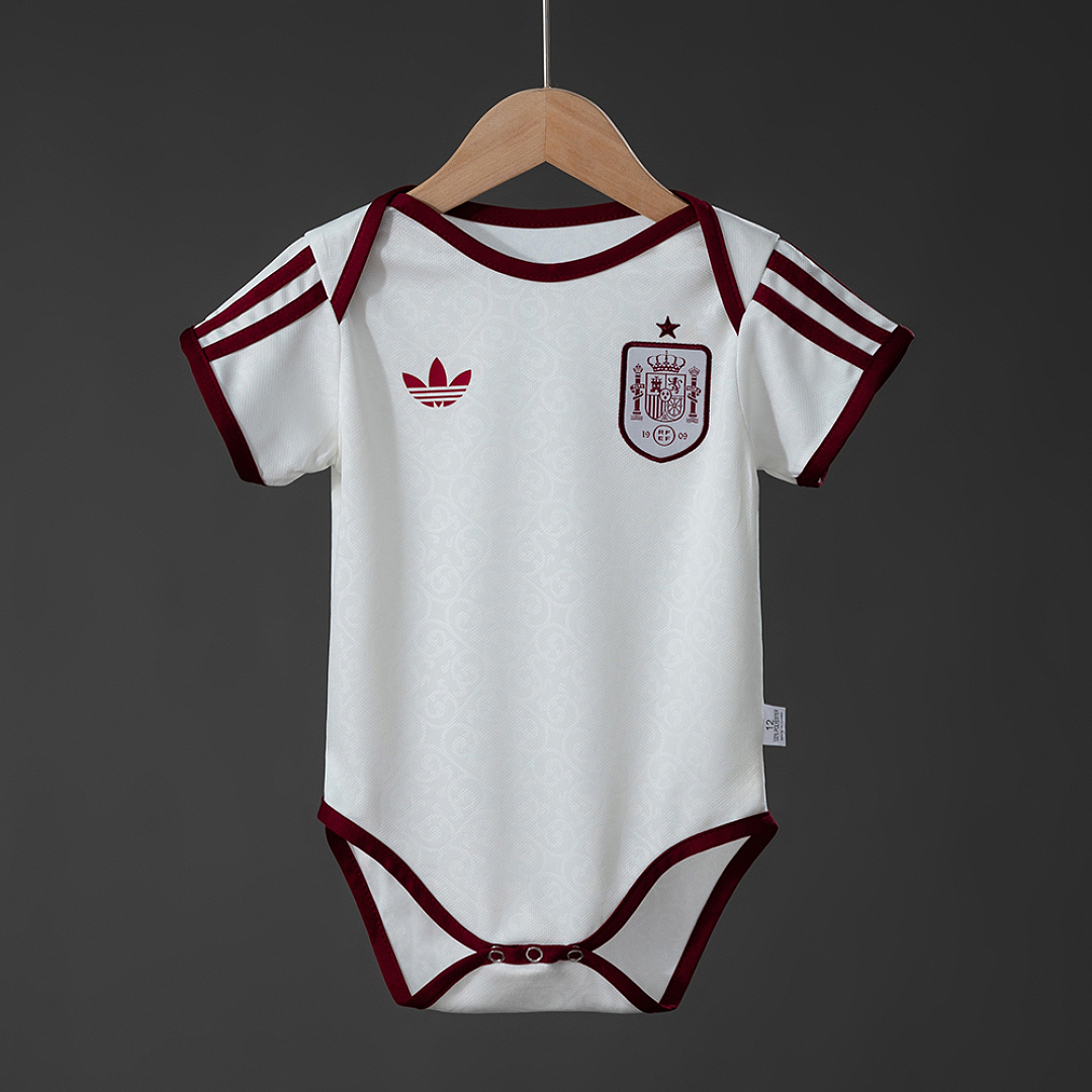 Spain 26/27 Baby Visitante Camisa Tamanho 9/12, foto 1