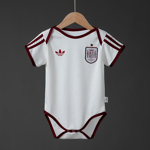 Spain 26/27 Baby Visitante Camisa Tamanho 9/12