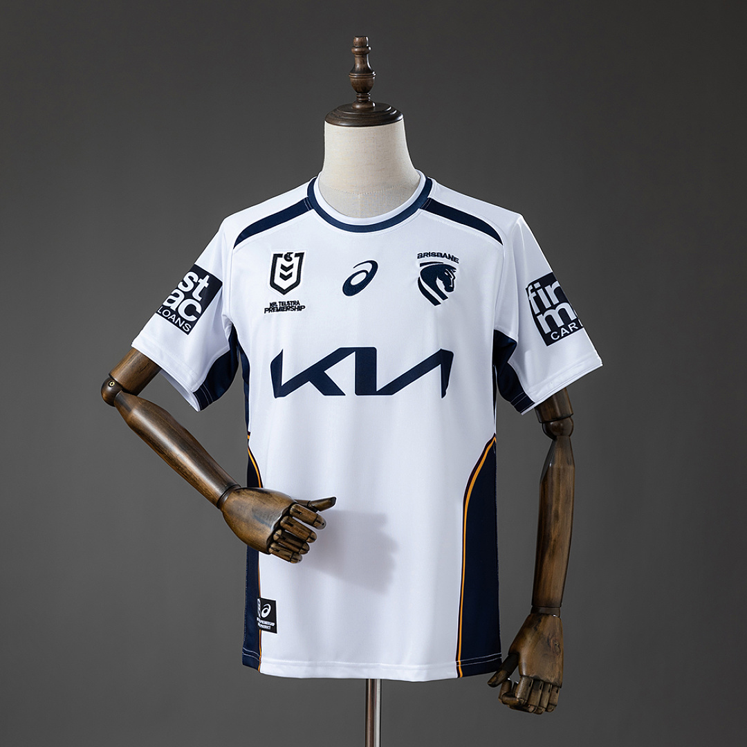 NRL Brisbane Broncos 2026 Mens Heritage Camisa White S-5XL, foto 1