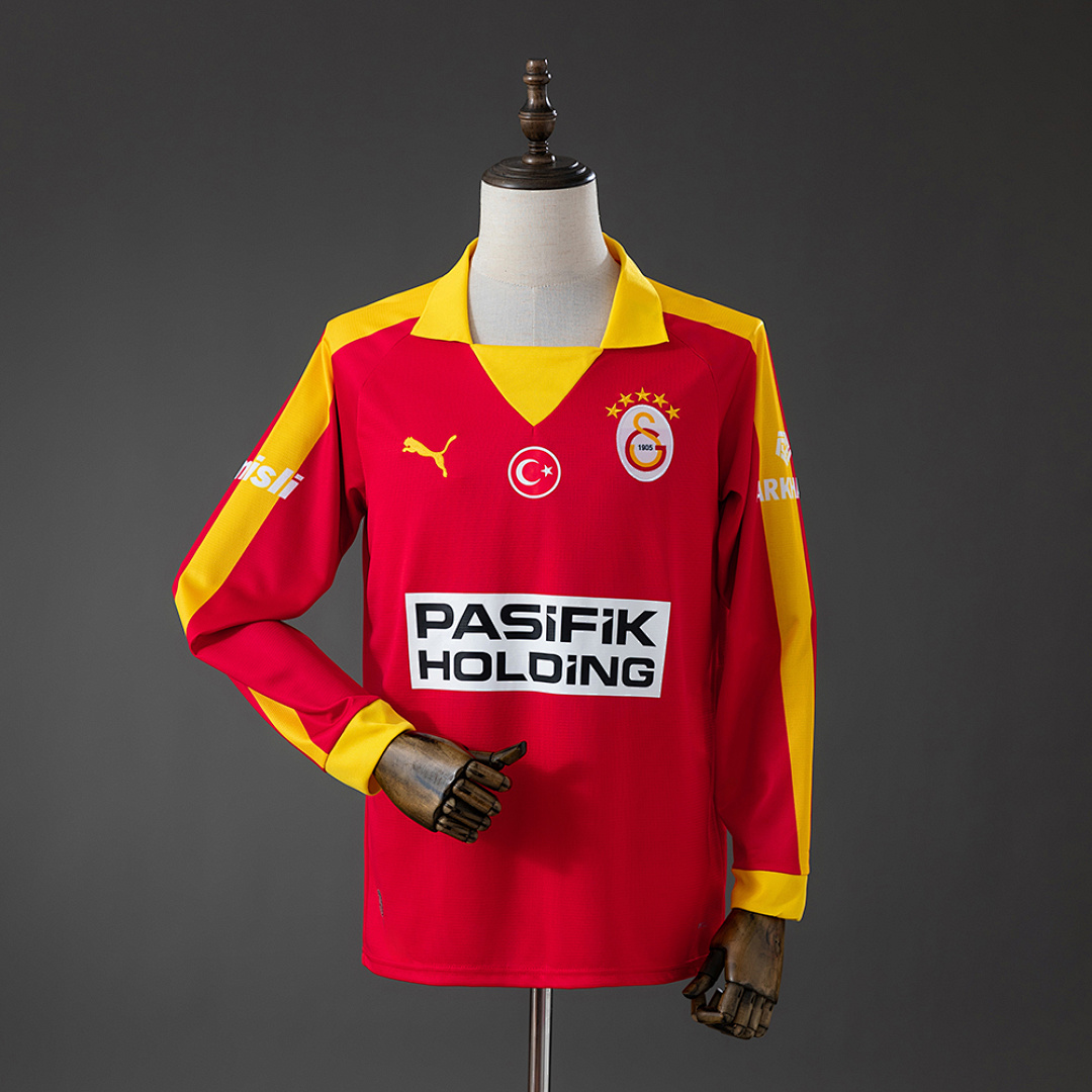 Galatasaray 25/26 Retrô Edition - Red Manga longa Camisa S-4XL, foto 1