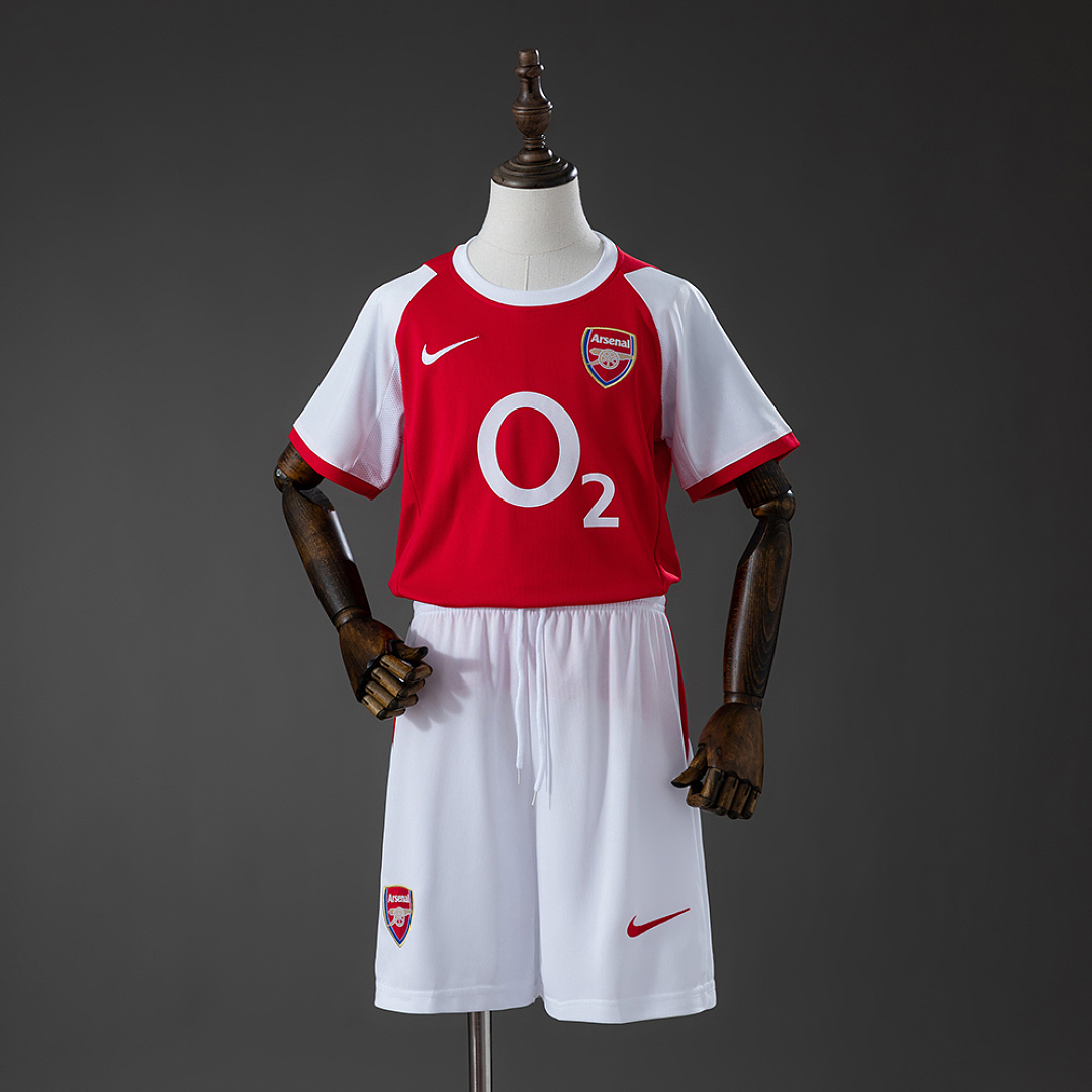 Arsenal 02/04 Titular Retrô Kit infantil Tamanho 16-28, foto 1