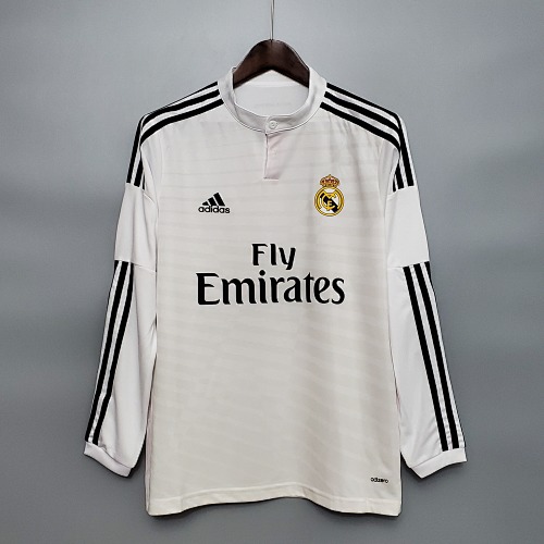 Retrô Manga longa Real Madrid 14/15 Titular S-XXL