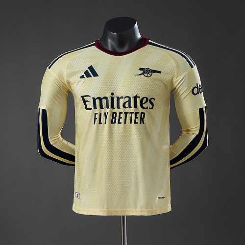 Arsenal 26/27 Terceira Versão jogador Manga longa Camisa S-3XL