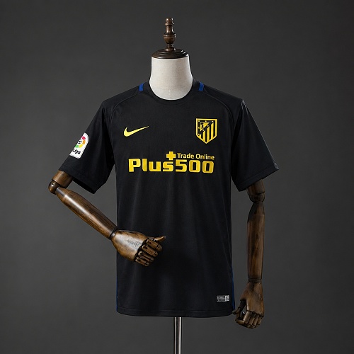 Retrô Atlético de Madrid 16/17 Visitante Camisa S-XXL