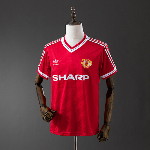 M-U 1986/88 Titular Retrô Camisa S-XXL