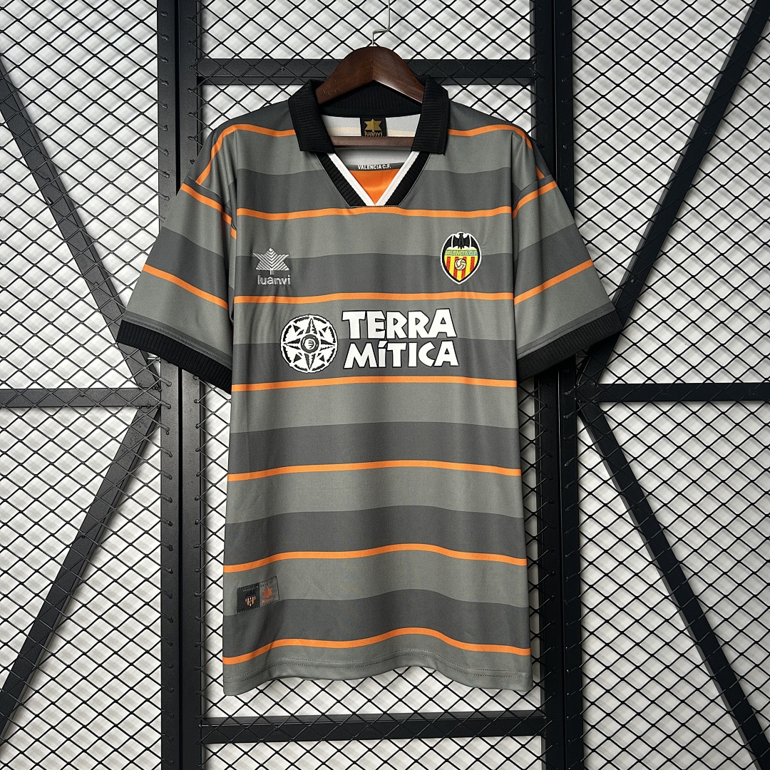 Retrô 99/00 Valencia Terceira game S-XXL, foto 1