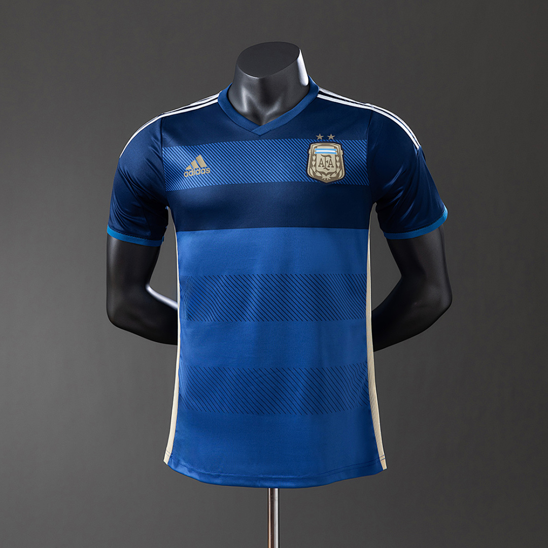Argentina 2014 Visitante Versão jogador Retrô Camisa S-3XL, foto 1