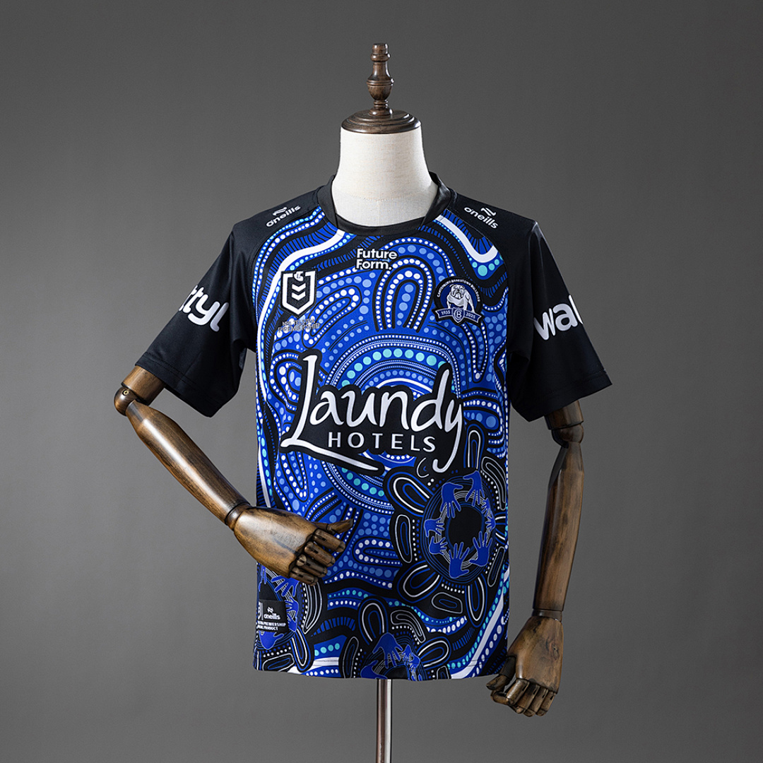 NRL Canterbury-Bankstown Bulldogs 2025 Indigenous Camisa S-5XL, foto 1