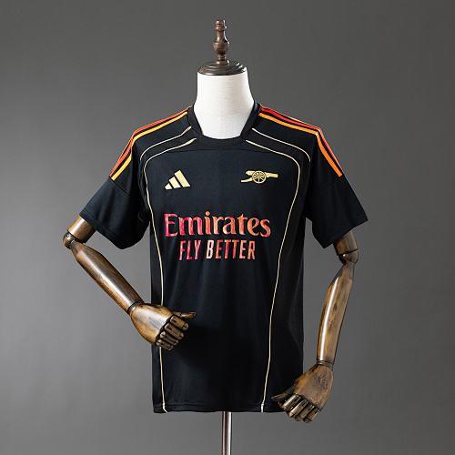 Arsenal 25/26 Retrô-style collaboration - Black Camisa S-4XL