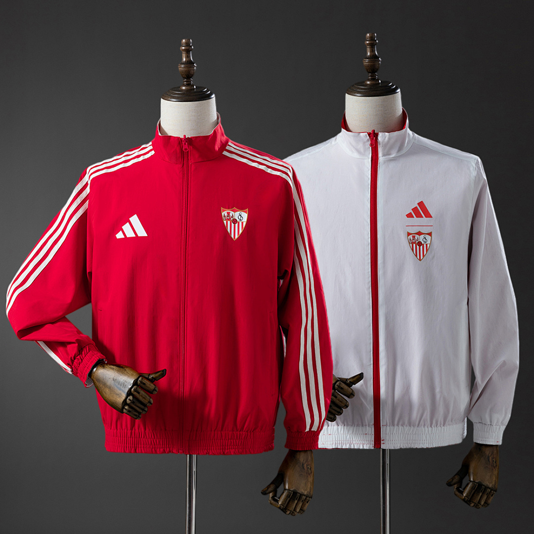 Athletic Bilbao Reversible Jacket Windbreaker - Red & White S-XXL, foto 1