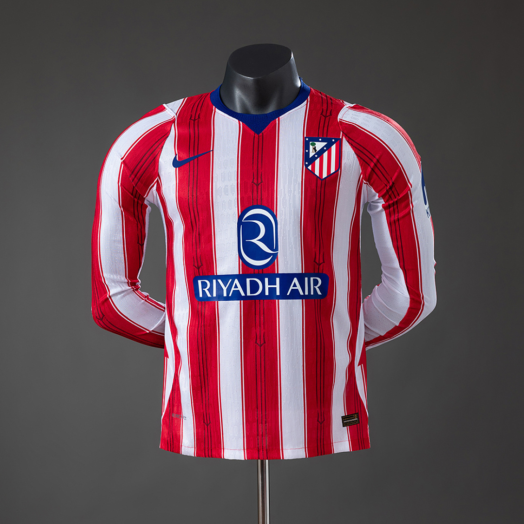 Atletico Madrid 26/27 Titular Match Versão jogador Manga longa Camisa S-3XL, foto 1