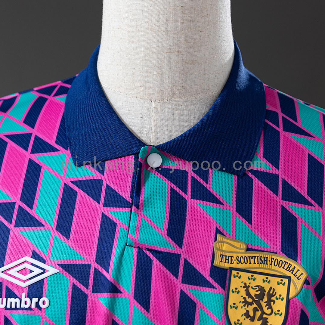 Retrô Scotland 1988/89 Visitante S-XXL, foto 4
