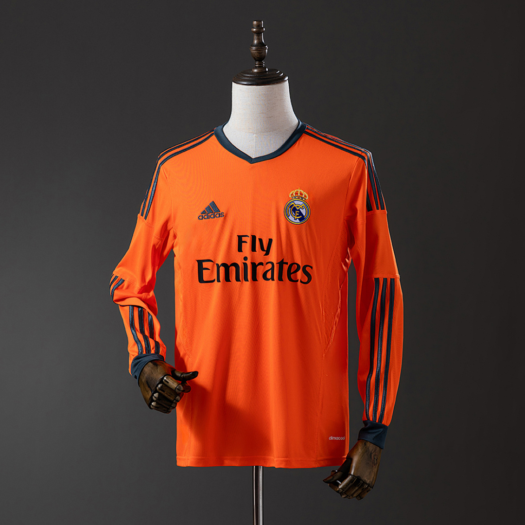 Real Madrid 13/14 Second Visitante Manga longa Retrô Camisa S-XXL, foto 1